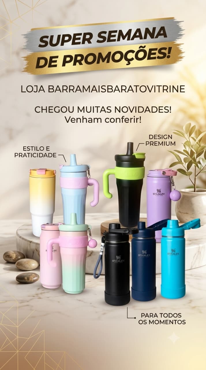  COPOS E GARRAFAS TÉRMICAS VIP