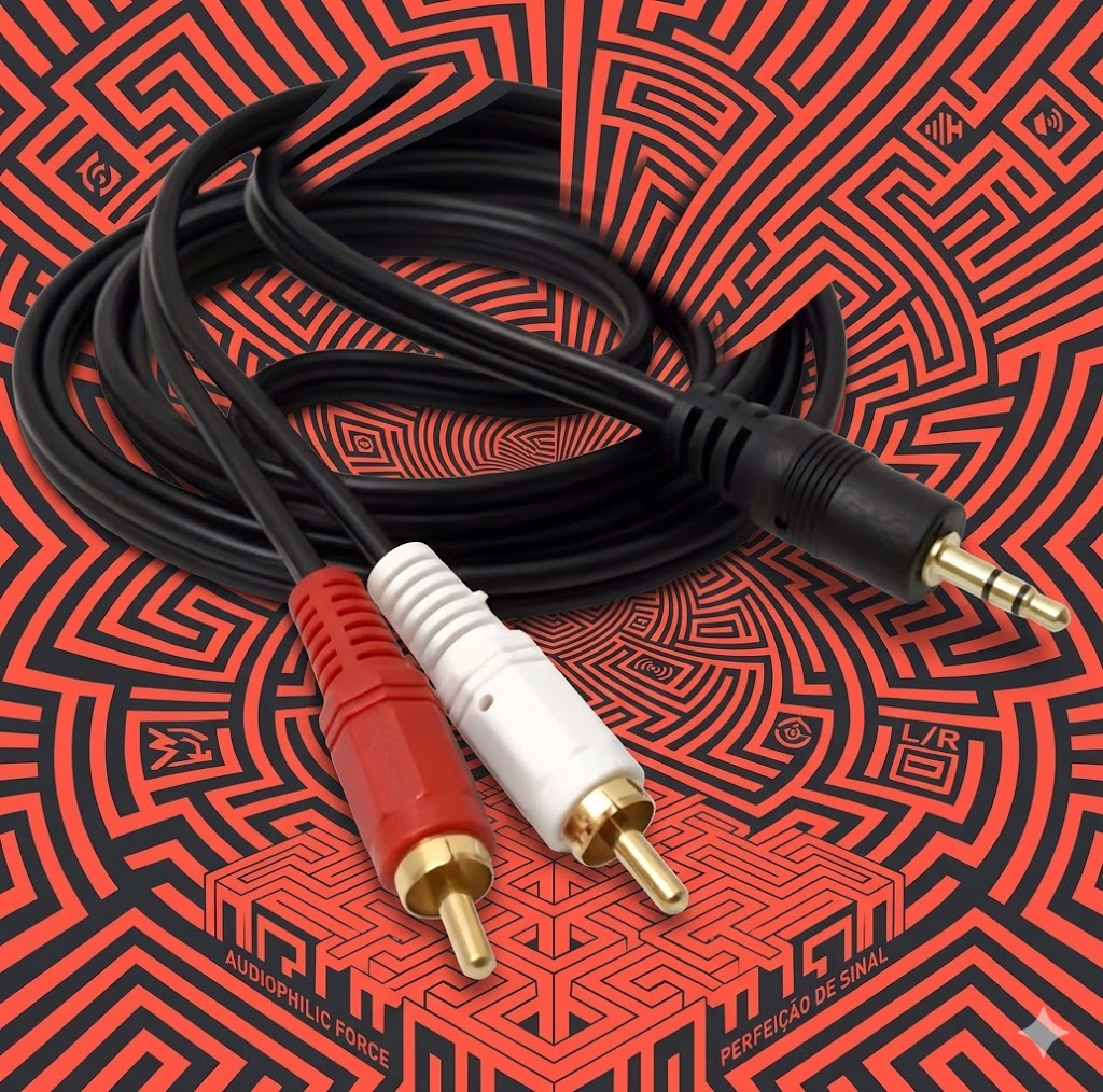 Cabo Audio Auxiliar P2 X 2 Rca