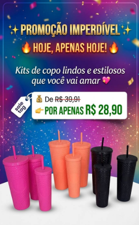 Kits de copos lindos e estilosos que você vai amar vip