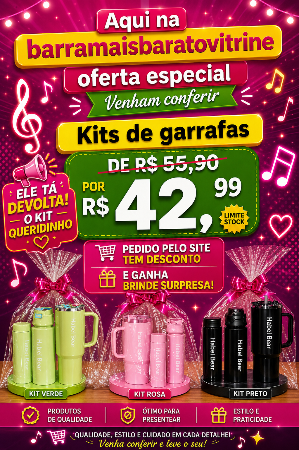 Kits de Garrafas vip